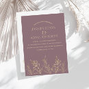 Search for plum and gold wedding invitations Simple