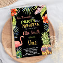 Search for flamingo and pineapple invitations For kids