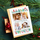 Search for hand painted watercolor christmas cards Holly