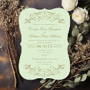 Search for pistachio green wedding invitations Typography