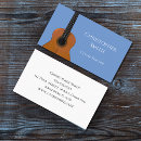 Search for guitar lessons business cards Player