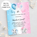 Search for parents invitations Pink and blue