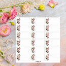 Search for pink and gold address stickers Floral