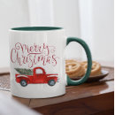 Search for vintage red truck mugs Country