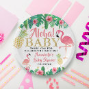 Search for beach baby shower plates Tropical