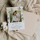 Search for greenery wedding save the dates Rustic