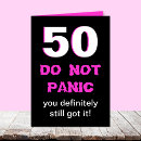 Search for 50th for women birthday cards Fiftieth