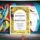 Search for abstract gold invitations Artistic