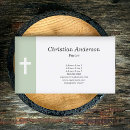 Search for pastor business cards Simple
