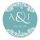 Search for turquoise monogram stickers Teal