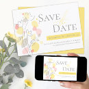 Search for yellow grey save the dates Coral