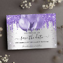 Search for sweet 16 save the date postcards Silver