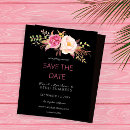 Search for pink floral save the dates Simple