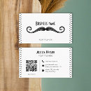 Search for moustache business cards Black and white