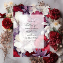 Search for red white silver invitations Floral