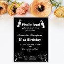 Search for legal birthday invitations Black and white