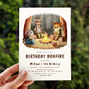 Search for bonfire birthday invitations S'mores