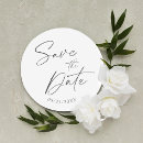 Search for save the date return address stickers Black and white