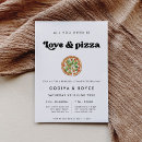 Search for pizza party invitations Black and white