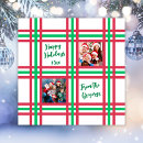 Search for green and red christmas cards Tartan