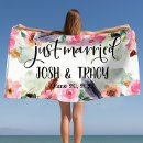 Search for just married beach towels Newlyweds
