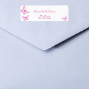 Search for butterfly return address labels Birthday