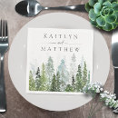 Search for pine tree napkins Watercolor