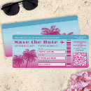 Search for boarding pass save the dates Tropical