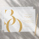 Search for gold 30th birthday invitations Elegant
