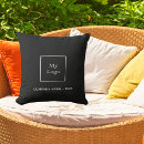 Search for elegant black and white cushions Business