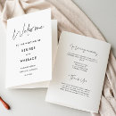 Search for minimalist wedding programs Clean