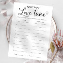 Search for love song games Black and white