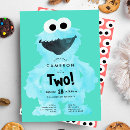 Search for sesame street 2nd birthday invitations Cookie monster