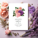 Search for peach and lavender wedding invitations Floral