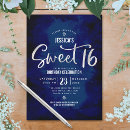 Search for royal blue silver sweet 16 invitations Party