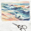 Search for blue ocean waves tissue paper Decoupage