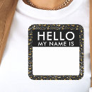 Search for id stickers Hello my name is
