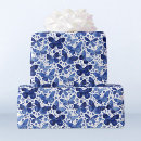 Search for blue butterfly wrapping paper Watercolor