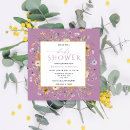 Search for purple baby girl shower invitations Watercolor floral