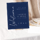 Search for navy welcome wedding signs Minimalist