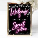Search for neon signs Sweet 16 bday welcome