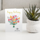 Search for orange flower happy birthday postcards Floral