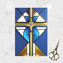 Search for stained glass cross Blue