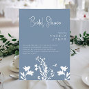 Search for periwinkle bridal shower invitations Wildflowers
