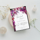 Search for black and fuchsia wedding invitations Elegant