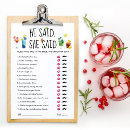 Search for he said she said invitations Bride or groom