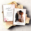 Search for pink floral bridal shower invitations Watercolor