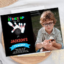 Search for childrens bowling party invitations Boy