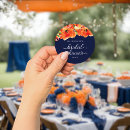 Search for navy blue and orange stickers Bridal shower