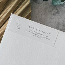 Search for grey and white monogram wedding return address labels Bride